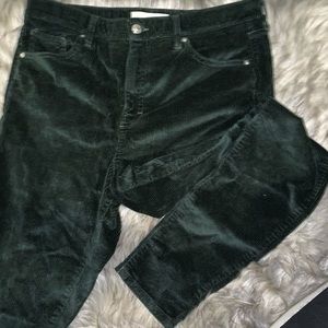 Corduroy Topshop green JAMIE jeans